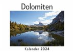 Dolomiten (Wandkalender 2024, Kalender DIN A4 quer, Monatskalender im Querformat mit Kalendarium, Das perfekte Geschenk)