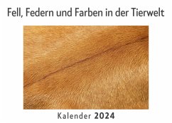 Fell, Federn und Farben in der Tierwelt (Wandkalender 2024, Kalender DIN A4 quer, Monatskalender im Querformat mit Kalendarium, Das perfekte Geschenk) - Müller, Anna