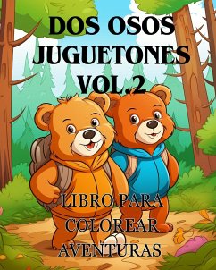 Libro para colorear Aventuras con dos osos juguetones vol.2 - Huntelar, James
