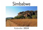 Simbabwe (Wandkalender 2024, Kalender DIN A4 quer, Monatskalender im Querformat mit Kalendarium, Das perfekte Geschenk)