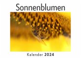 Sonnenblumen (Wandkalender 2024, Kalender DIN A4 quer, Monatskalender im Querformat mit Kalendarium, Das perfekte Geschenk)