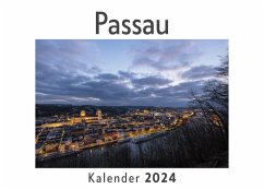 Passau (Wandkalender 2024, Kalender DIN A4 quer, Monatskalender im Querformat mit Kalendarium, Das perfekte Geschenk) - Müller, Anna