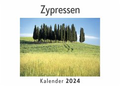 Zypressen (Wandkalender 2024, Kalender DIN A4 quer, Monatskalender im Querformat mit Kalendarium, Das perfekte Geschenk) - Müller, Anna