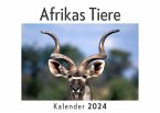 Afrikas Tiere (Wandkalender 2024, Kalender DIN A4 quer, Monatskalender im Querformat mit Kalendarium, Das perfekte Geschenk)