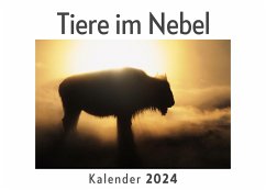 Tiere im Nebel (Wandkalender 2024, Kalender DIN A4 quer, Monatskalender im Querformat mit Kalendarium, Das perfekte Geschenk) - Müller, Anna