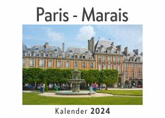Cover Paris - Marais (Wandkalender 2024, Kalender DIN A4 quer, Monatskalender im Querformat mit Kalendarium, Das perfekte Geschenk)