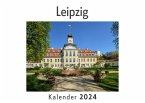 Leipzig (Wandkalender 2024, Kalender DIN A4 quer, Monatskalender im Querformat mit Kalendarium, Das perfekte Geschenk)