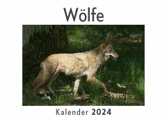 Wölfe (Wandkalender 2024, Kalender DIN A4 quer, Monatskalender im Querformat mit Kalendarium, Das perfekte Geschenk) - Müller, Anna