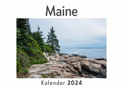 Cover Maine (Wandkalender 2024, Kalender DIN A4 quer, Monatskalender im Querformat mit Kalendarium, Das perfekte Geschenk)