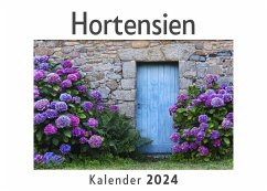 Cover Hortensien (Wandkalender 2024, Kalender DIN A4 quer, Monatskalender im Querformat mit Kalendarium, Das perfekte Geschenk)