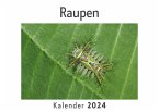 Raupen (Wandkalender 2024, Kalender DIN A4 quer, Monatskalender im Querformat mit Kalendarium, Das perfekte Geschenk)