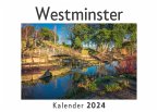 Westminster (Wandkalender 2024, Kalender DIN A4 quer, Monatskalender im Querformat mit Kalendarium, Das perfekte Geschenk)