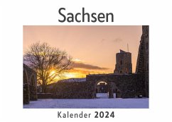 Cover Sachsen (Wandkalender 2024, Kalender DIN A4 quer, Monatskalender im Querformat mit Kalendarium, Das perfekte Geschenk)