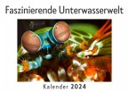 Faszinierende Unterwasserwelt (Wandkalender 2024, Kalender DIN A4 quer, Monatskalender im Querformat mit Kalendarium, Das perfekte Geschenk)