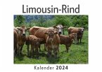 Limousin-Rind (Wandkalender 2024, Kalender DIN A4 quer, Monatskalender im Querformat mit Kalendarium, Das perfekte Geschenk)
