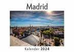 Madrid (Wandkalender 2024, Kalender DIN A4 quer, Monatskalender im Querformat mit Kalendarium, Das perfekte Geschenk)