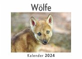 Wölfe (Wandkalender 2024, Kalender DIN A4 quer, Monatskalender im Querformat mit Kalendarium, Das perfekte Geschenk)