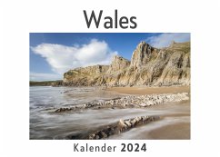 Wales (Wandkalender 2024, Kalender DIN A4 quer, Monatskalender im Querformat mit Kalendarium, Das perfekte Geschenk) - Müller, Anna