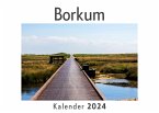 Borkum (Wandkalender 2024, Kalender DIN A4 quer, Monatskalender im Querformat mit Kalendarium, Das perfekte Geschenk)