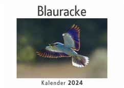 Blauracke (Wandkalender 2024, Kalender DIN A4 quer, Monatskalender im Querformat mit Kalendarium, Das perfekte Geschenk) - Müller, Anna