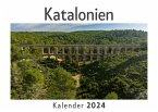 Katalonien (Wandkalender 2024, Kalender DIN A4 quer, Monatskalender im Querformat mit Kalendarium, Das perfekte Geschenk)