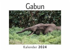 Cover Gabun (Wandkalender 2024, Kalender DIN A4 quer, Monatskalender im Querformat mit Kalendarium, Das perfekte Geschenk)