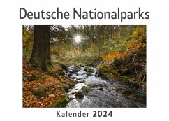 Deutsche Nationalparks (Wandkalender 2024, Kalender DIN A4 quer, Monatskalender im Querformat mit Kalendarium, Das perfekte Geschenk) - Müller, Anna