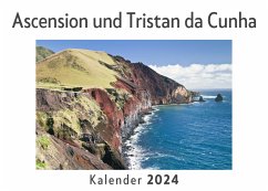 Ascension und Tristan da Cunha (Wandkalender 2024, Kalender DIN A4 quer, Monatskalender im Querformat mit Kalendarium, Das perfekte Geschenk) - Müller, Anna