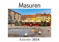 Cover Masuren (Wandkalender 2024, Kalender DIN A4 quer, Monatskalender im Querformat mit Kalendarium, Das perfekte Geschenk)