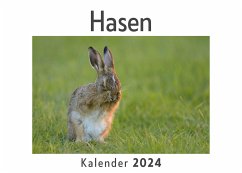 Hasen (Wandkalender 2024, Kalender DIN A4 quer, Monatskalender im Querformat mit Kalendarium, Das perfekte Geschenk) - Müller, Anna