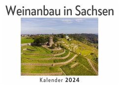 Weinanbau in Sachsen (Wandkalender 2024, Kalender DIN A4 quer, Monatskalender im Querformat mit Kalendarium, Das perfekte Geschenk) - Müller, Anna