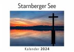 Starnberger See (Wandkalender 2024, Kalender DIN A4 quer, Monatskalender im Querformat mit Kalendarium, Das perfekte Geschenk)