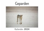 Geparden (Wandkalender 2024, Kalender DIN A4 quer, Monatskalender im Querformat mit Kalendarium, Das perfekte Geschenk)