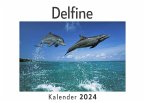 Delfine (Wandkalender 2024, Kalender DIN A4 quer, Monatskalender im Querformat mit Kalendarium, Das perfekte Geschenk)