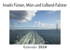 Inseln Fünen, Mön und Lolland-Falster (Wandkalender 2024, Kalender DIN A4 quer, Monatskalender im Querformat mit Kalendarium, Das perfekte Geschenk)