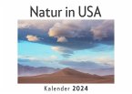 Natur in USA (Wandkalender 2024, Kalender DIN A4 quer, Monatskalender im Querformat mit Kalendarium, Das perfekte Geschenk)