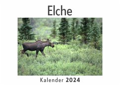 Elche (Wandkalender 2024, Kalender DIN A4 quer, Monatskalender im Querformat mit Kalendarium, Das perfekte Geschenk) - Müller, Anna