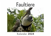 Faultiere (Wandkalender 2024, Kalender DIN A4 quer, Monatskalender im Querformat mit Kalendarium, Das perfekte Geschenk)