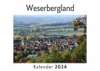 Weserbergland (Wandkalender 2024, Kalender DIN A4 quer, Monatskalender im Querformat mit Kalendarium, Das perfekte Geschenk)