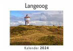 Langeoog (Wandkalender 2024, Kalender DIN A4 quer, Monatskalender im Querformat mit Kalendarium, Das perfekte Geschenk)