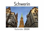 Schwerin (Wandkalender 2024, Kalender DIN A4 quer, Monatskalender im Querformat mit Kalendarium, Das perfekte Geschenk)