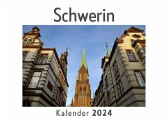 Schwerin (Wandkalender 2024, Kalender DIN A4 quer, Monatskalender im Querformat mit Kalendarium, Das perfekte Geschenk) - Müller, Anna