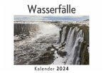 Wasserfälle (Wandkalender 2024, Kalender DIN A4 quer, Monatskalender im Querformat mit Kalendarium, Das perfekte Geschenk)