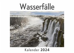 Wasserfälle (Wandkalender 2024, Kalender DIN A4 quer, Monatskalender im Querformat mit Kalendarium, Das perfekte Geschenk) - Müller, Anna