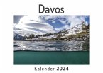Davos (Wandkalender 2024, Kalender DIN A4 quer, Monatskalender im Querformat mit Kalendarium, Das perfekte Geschenk)