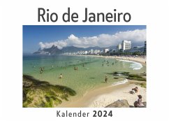 Cover Rio de Janeiro (Wandkalender 2024, Kalender DIN A4 quer, Monatskalender im Querformat mit Kalendarium, Das perfekte Geschenk)