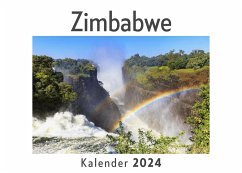 Zimbabwe (Wandkalender 2024, Kalender DIN A4 quer, Monatskalender im Querformat mit Kalendarium, Das perfekte Geschenk) - Müller, Anna