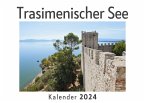 Trasimenischer See (Wandkalender 2024, Kalender DIN A4 quer, Monatskalender im Querformat mit Kalendarium, Das perfekte Geschenk)