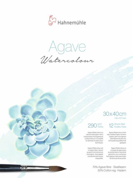 Hahnemühle Papier Agave Watercolour, 30 x 40 cm, 290 g/m² Hahnemühle Papier Agave Watercolour, 30 x 40 cm, 290 g/m²