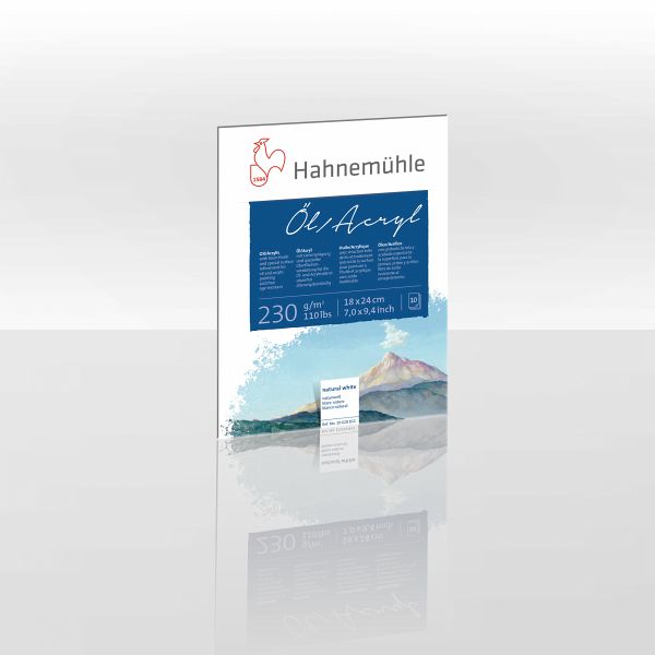 Hahnemühle Papier Öl Acryl 230, 18 x 24 cm, 230 g/m² Hahnemühle Papier Öl Acryl 230, 18 x 24 cm, 230 g/m²